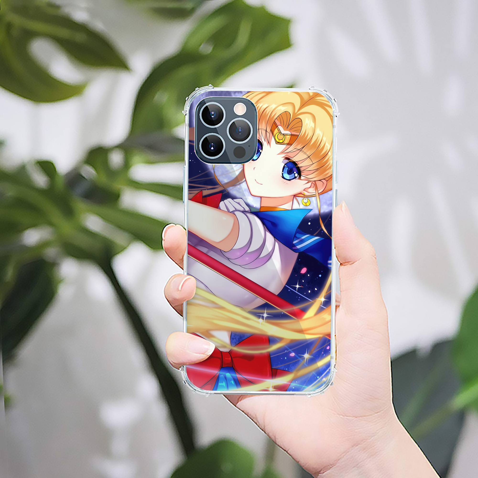 （画像用） 美少女戦士セーラームーン Sailor Moon 【iPhone 12シリーズ対応】透明スマホケース（クリアソフトケース）